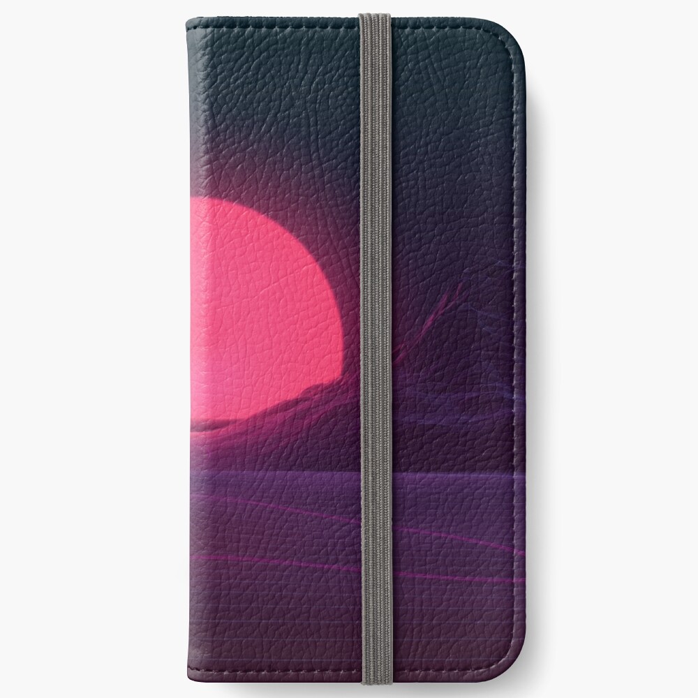 Neon Sunset iPhone Wallet