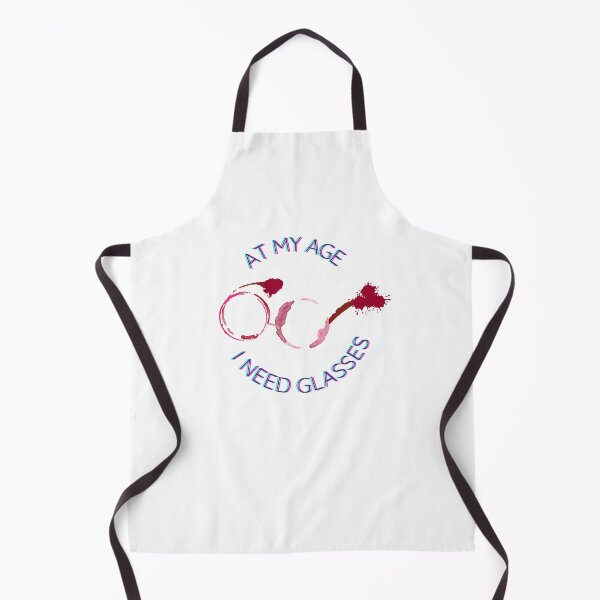 Item preview, At My Age I Need Glasses - Drinking Humor - Gifts for Women - Wine Lovers designed and sold by DesignByLeo.