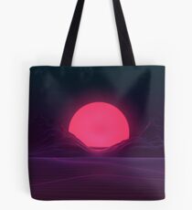 Néon au coucher du soleil Tote bag
