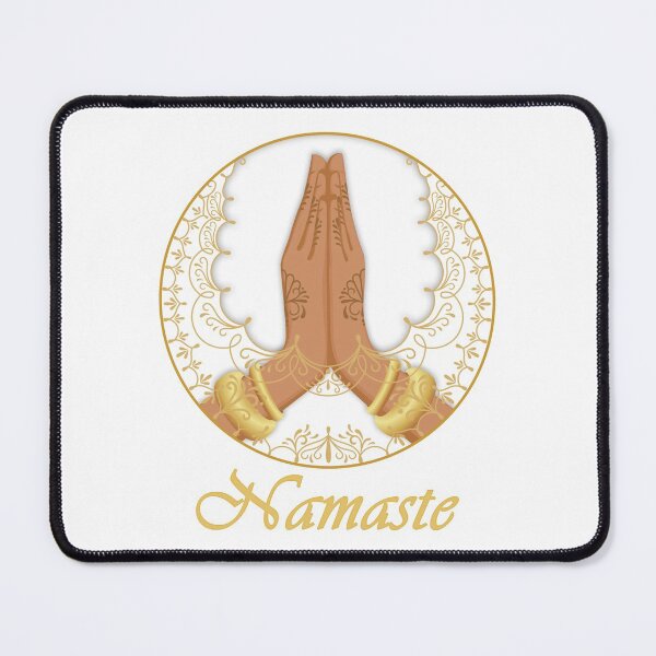 Item preview, Namaste Hands White Mandala designed and sold by MandalaSoul.