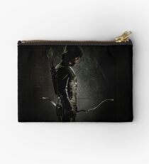 Green Arrow Zipper Pouch