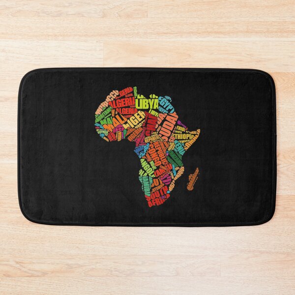 Item preview, Africa Word Pattern Africa Map designed and sold by BaoChien.