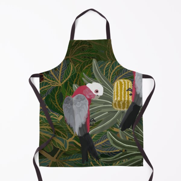Item preview, Galahs with Golden Banksias and Seed Pods designed and sold by Donnahuntriss.