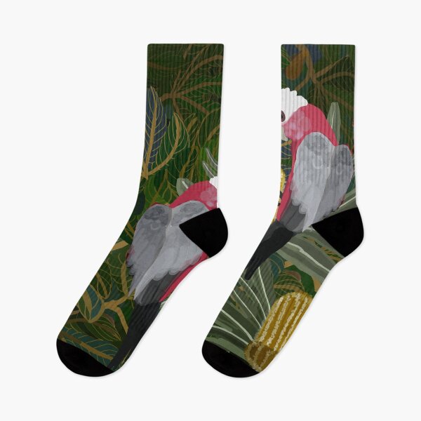 Item preview, Galahs with Golden Banksias and Seed Pods designed and sold by Donnahuntriss.