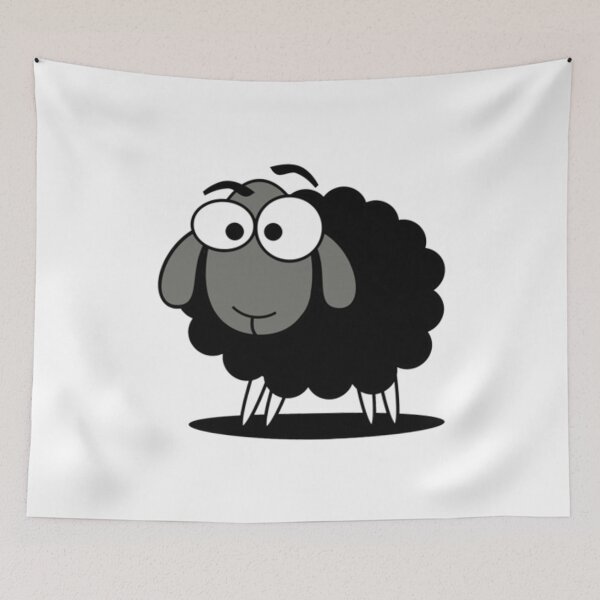 Item preview, Black Sheep Cartoon Funny designed and sold by BaoChien.