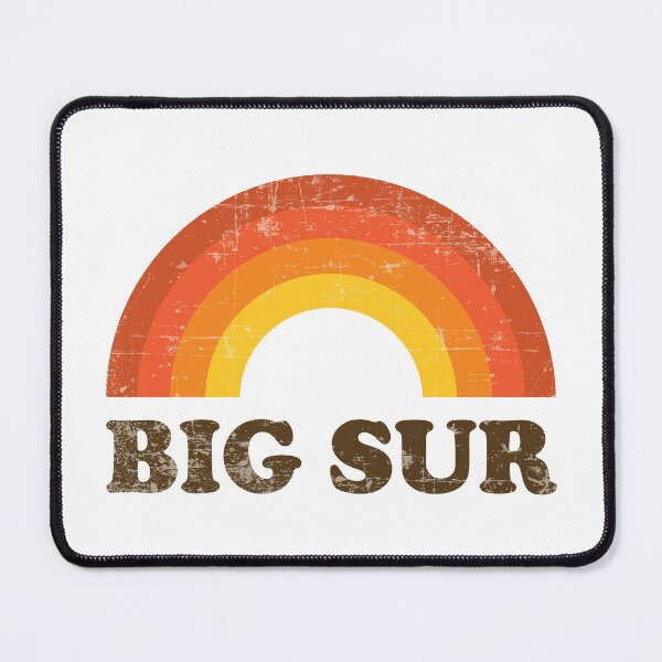 Item preview, Vintage Big Sur Vacation Souvenir Retro Rainbow designed and sold by Delightfully Cynical.