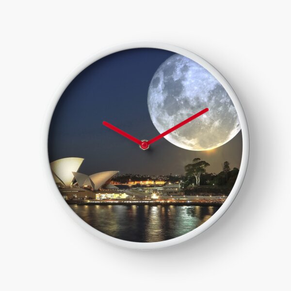 Super Moon Clocks For Sale Redbubble Super Moon Clocks For Sale Redbubble