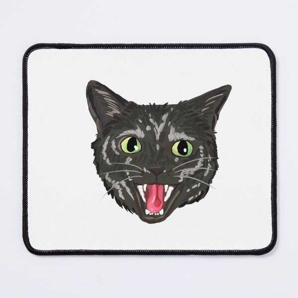 Item preview, Black cat hissing designed and sold by michelleachan.
