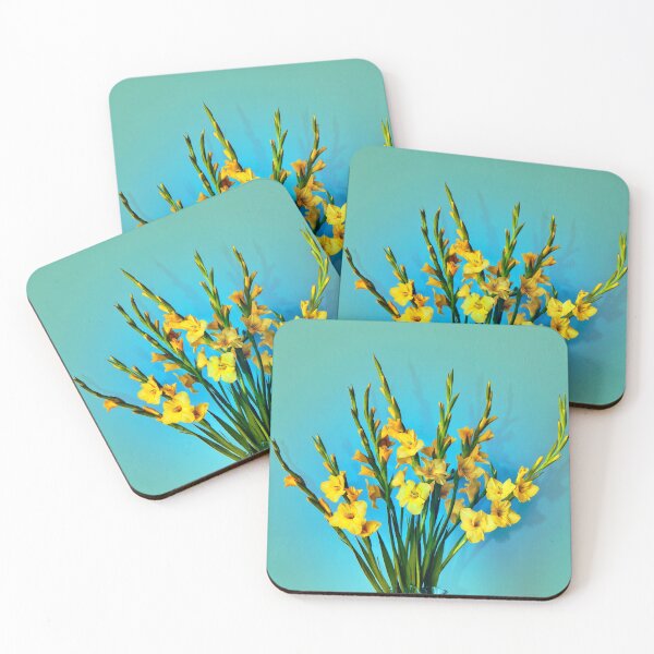 Item preview, Gladiolus on Teal designed and sold by Ruth Jolly.