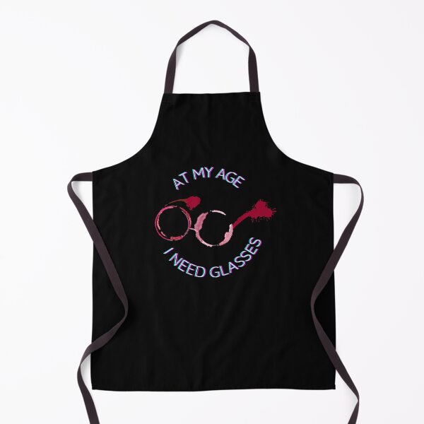 Item preview, At My Age I Need Glasses - Drinking Humor - Gifts for Women - Wine Lovers designed and sold by DesignByLeo.