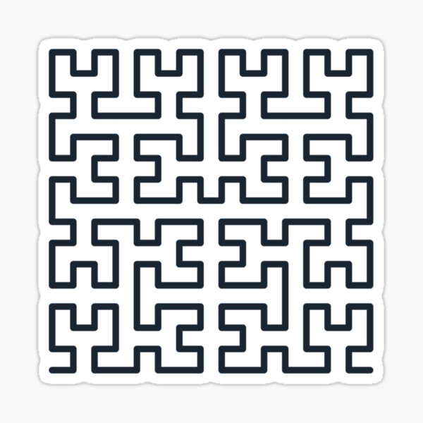 Item preview, Hilbert Curve Fractal designed and sold by BaoChien.