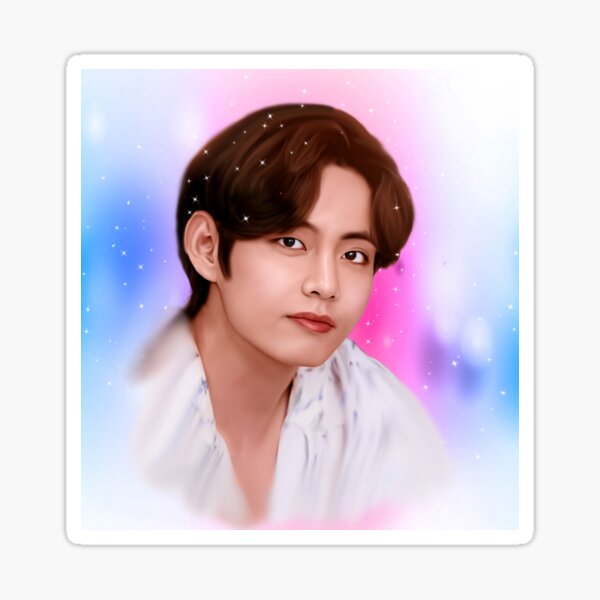 Artikel-Vorschau von Koreanischer Sänger Bts Teahyung Sticker, designt und verkauft von hisarir.