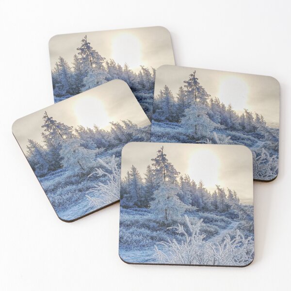 Item preview, Rising sun over a frozen scenery in Kuujjuaq, Nunavik  designed and sold by celinebisson.