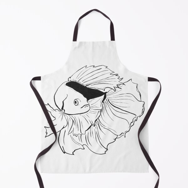 Item preview, Betta Swimming - black and transparent designed and sold by michelleachan.