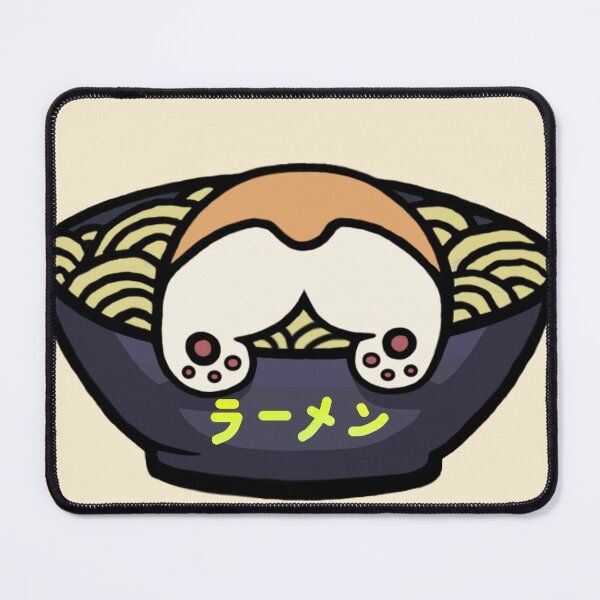 Item preview, Corgi Eating Ramen Noodle Miso Soup - Funny Corgi Butt designed and sold by ViewerEqualsPhoton.