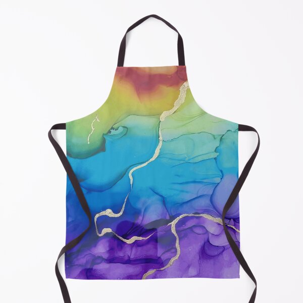 Artikelvorschau, Regenbogen-Alkoholtinte mit Gold entworfen und verkauft von Crafted-Pear.
