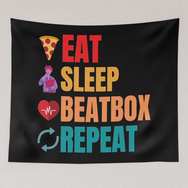 Item preview, Coma Sueño Beatbox Repetir Divertido Coma Sueño Beatbox Repetir Cotizaciones designed and sold by chetan786.