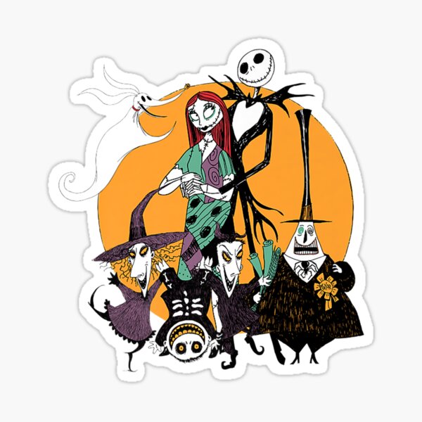 "The Nightmare Before Christmas All Together" Sticker by