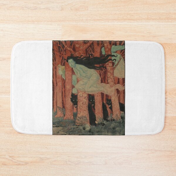 Item preview, Three Women Three Wolves Vintage French Art Nouveau Poster  designed and sold by Bellathewilde.