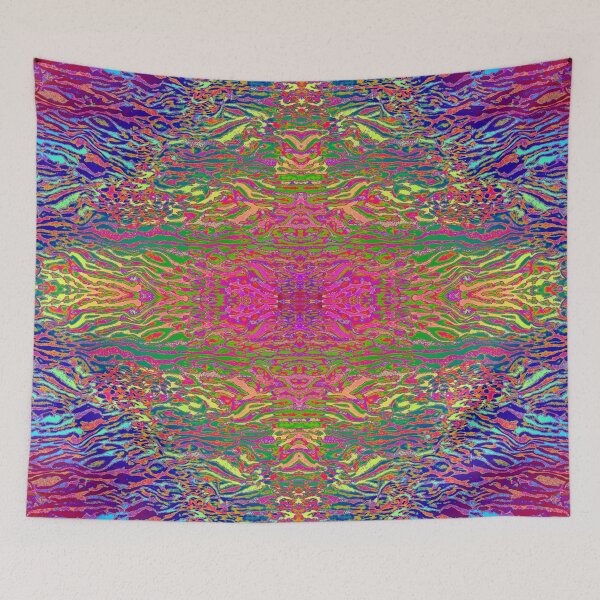 Item preview, Colorful Abstract Psychedelic Fractal Art Pattern designed and sold by BlackArt Cafe.