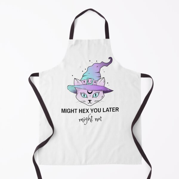 Item preview, Might Hex You Might Not - Pastel Goth Witch Cat designed and sold by SpookyCupcake.