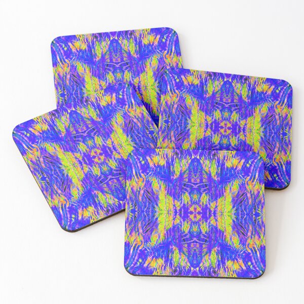 Item preview, Colorful Blue Abstract Afrocentric Ethnic Tribal African Inspired Textile Art Pattern designed and sold by BlackArt Cafe.