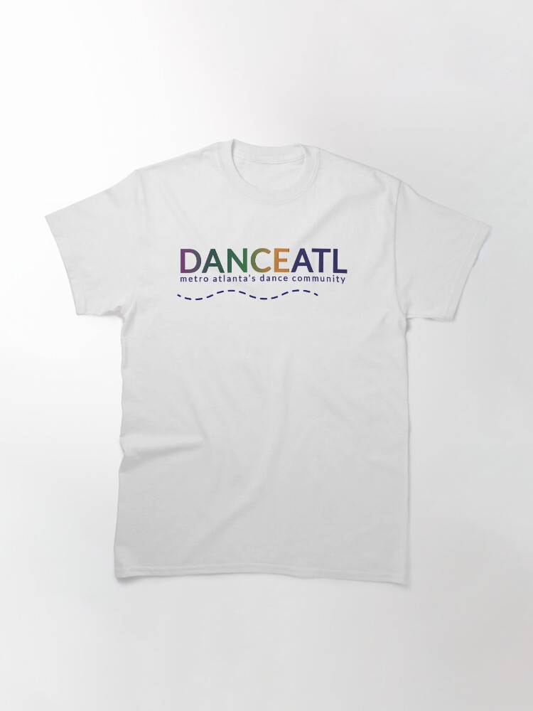 Thumbnail 3 of 7, Classic T-Shirt, DanceATL blue dotted line designed and sold by DanceATL.