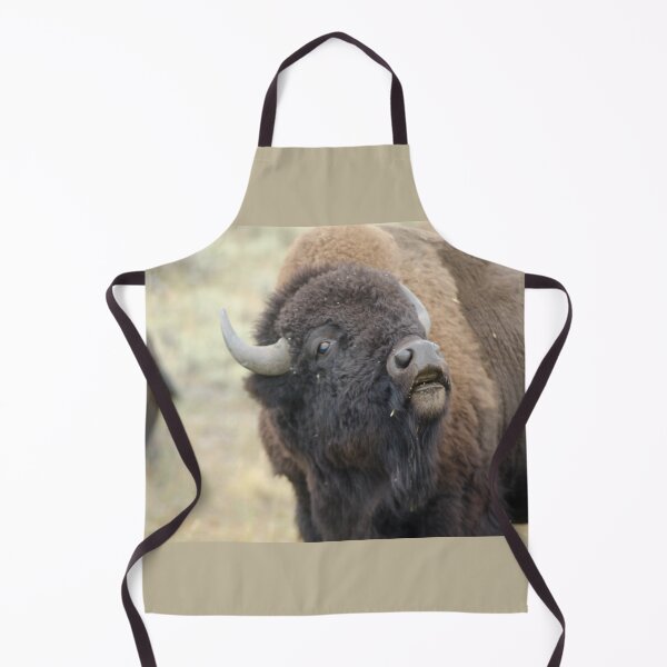 Item preview, American Plains Bison Bull or Buffalo Sniffing Yellowstone NP designed and sold by Steven Holt.