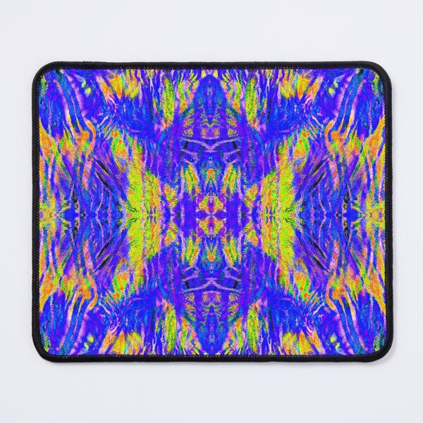 Item preview, Colorful Blue Abstract Afrocentric Ethnic Tribal African Inspired Textile Art Pattern designed and sold by BlackArt Cafe.