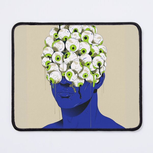 Item preview, Pop art! big green eyes under the head designed and sold by Paradise Of Colors.