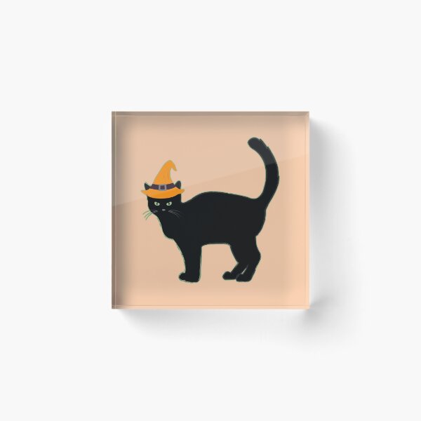 Item preview, Happy Hallowe'en Holiday Cute Black Cat Witch's Hat Fun Hallowe'en designed and sold by H3designs.