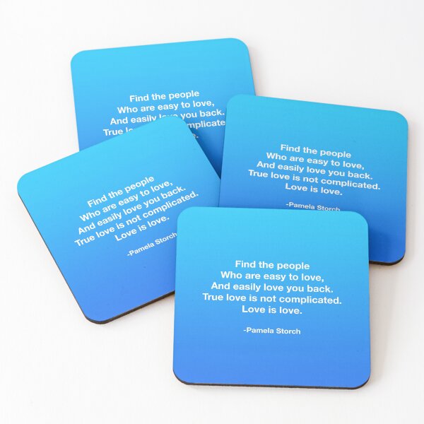 Item preview, Love is Easy Quote designed and sold by Pamela Storch.