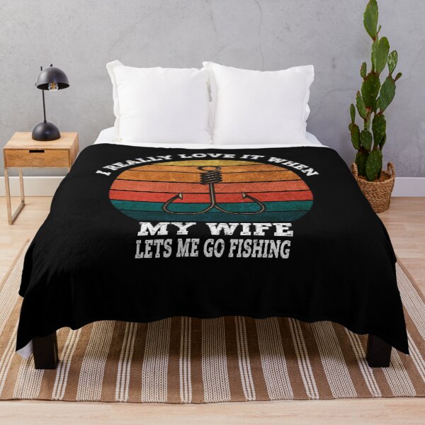 Item preview, I Really Love It When My Wife Lets Me Go Fishing Vintage Funny Fishing shirt gift for husband designed and sold by DEATHDESIGNER.