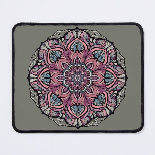 Item preview,  mandala#138 on brown  designed and sold by MandalaFlowerArt.