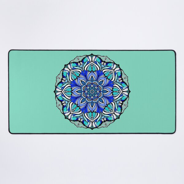 Item preview, Blue mandala#138 designed and sold by MandalaFlowerArt.