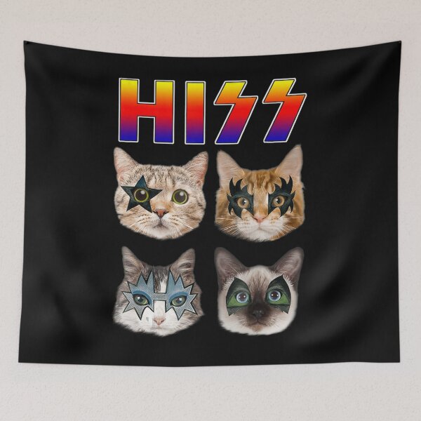 Item preview, Hiss Funny Cats Kittens Rock Rockin  Gift Tee Pun designed and sold by SimmonsNobl.