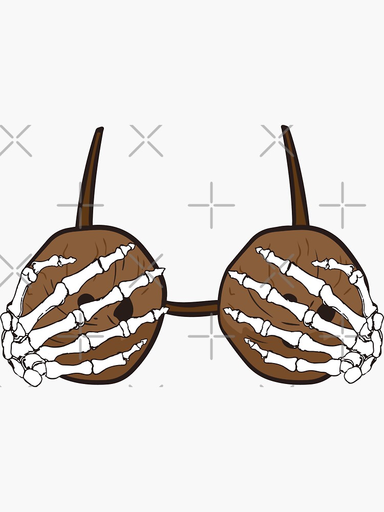 Coconut Bra' Sticker