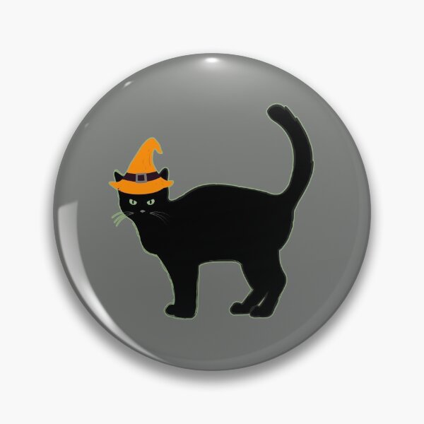 Item preview, Happy Hallowe'en Holiday Cute Black Cat Witch's Hat Fun Hallowe'en designed and sold by H3designs.