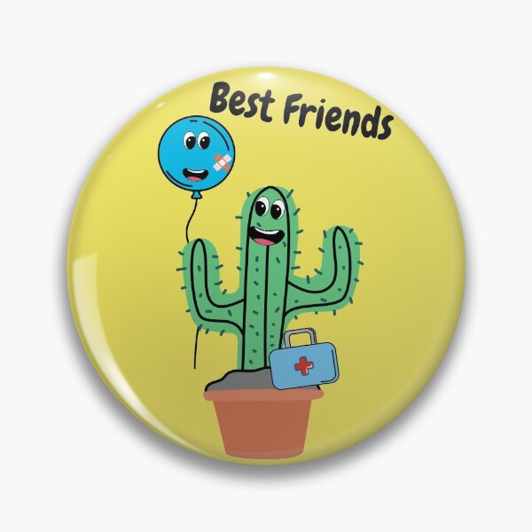 Item preview, Cactus and Balloon Best Friends - Friend designed and sold by Jessi-Sketches.