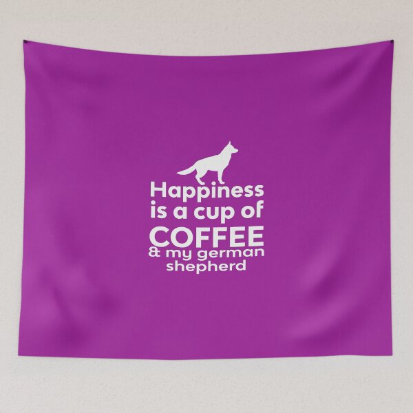 Item preview, Happiness Coffee & German Shepherd designed and sold by AlwaysAwesome.