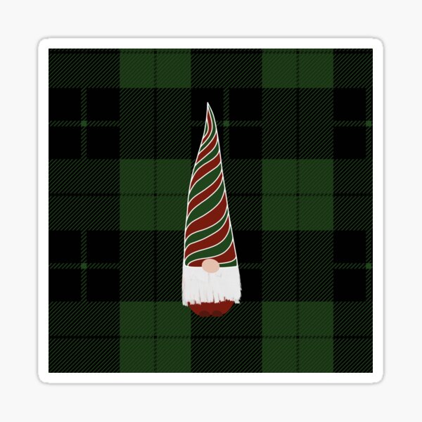 Item preview, Buffalo plaid Bearded gnome design designed and sold by Smiley-10.