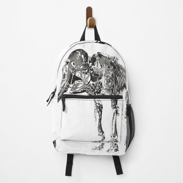 Item preview, Grey and Black Goth Elephant Skeleton (white background)  designed and sold by MptR.