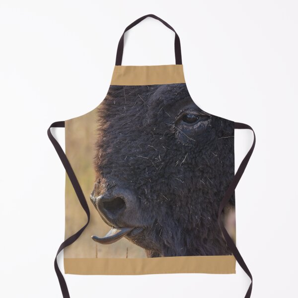 Item preview, American Plains Buffalo Bull Licking Nose National Bison Range designed and sold by Steven Holt.
