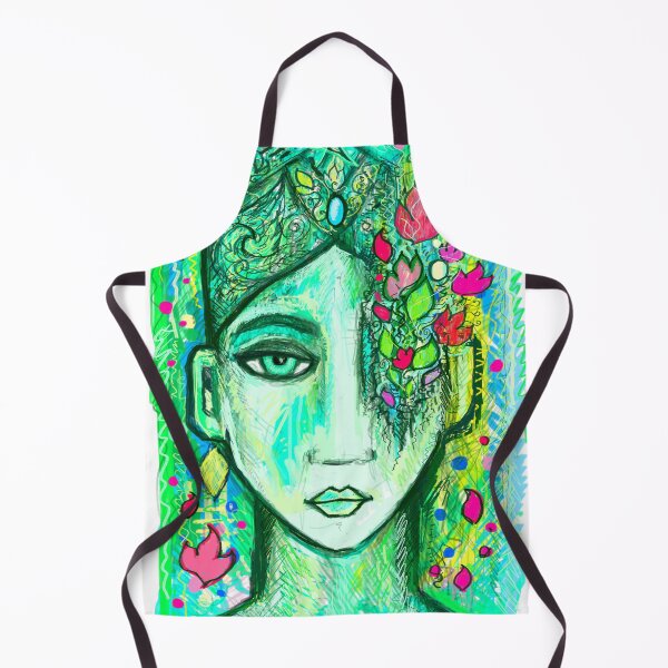Item preview, Green Tara portrait designed and sold by ATWartist.
