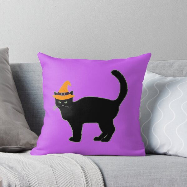 Item preview, Happy Hallowe'en Holiday Cute Black Cat Witch's Hat Fun Hallowe'en designed and sold by H3designs.