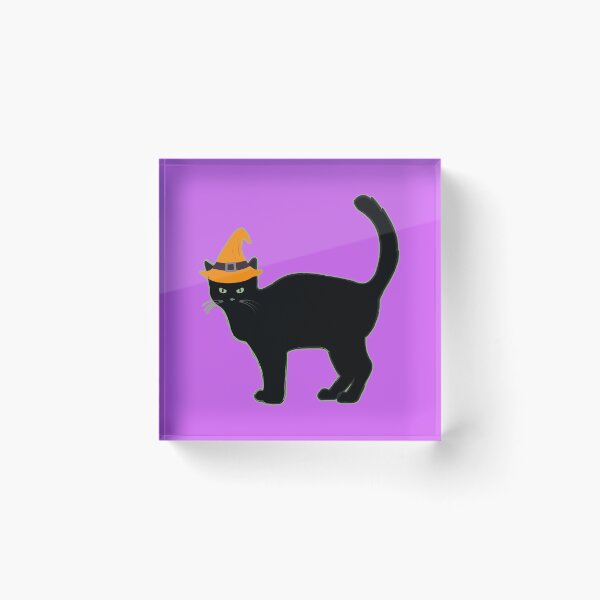 Item preview, Happy Hallowe'en Holiday Cute Black Cat Witch's Hat Fun Hallowe'en designed and sold by H3designs.