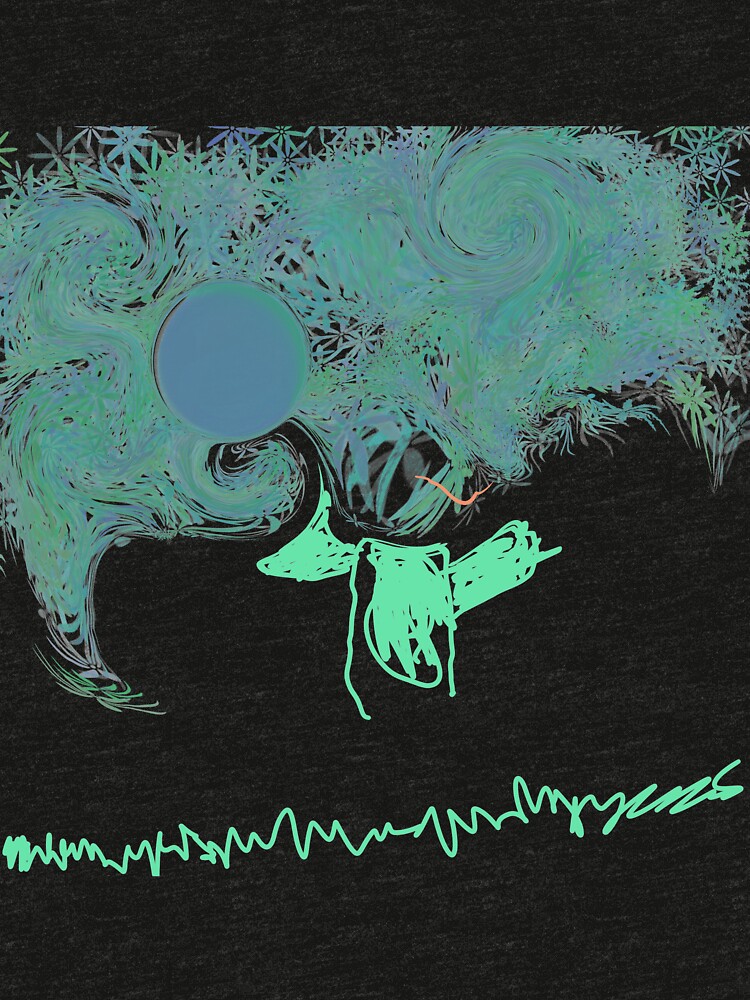 Thumbnail 6 of 6, Tri-blend T-Shirt, sky rocket pony designed and sold by Patrickneeds.