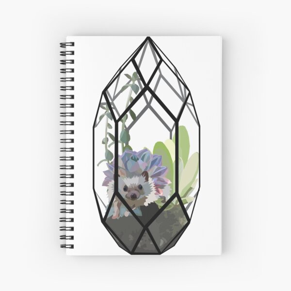 Hedgehog Terrarium Spiral Notebook