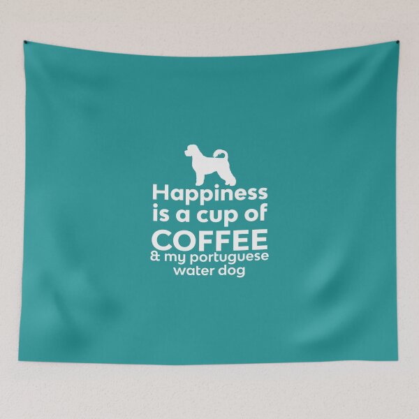 Item preview, Happiness Coffee Portuguese Water Dog designed and sold by AlwaysAwesome.