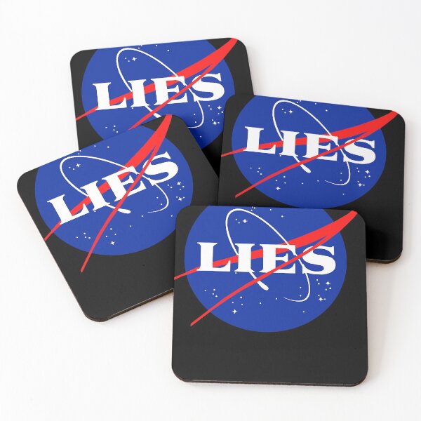 Item preview, NASA LIES LOGO Essential designed and sold by MarshaJean01.